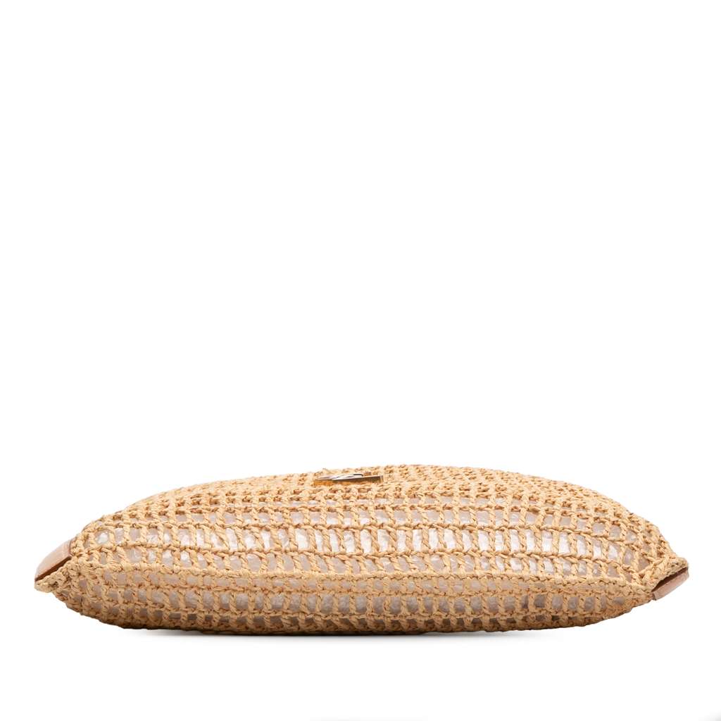 Saint Laurent Crochet Raffia Oxalis Shoulder Bag - 3