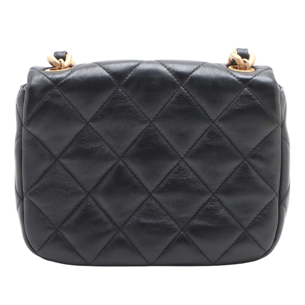 Chanel Mini Quilted Lambskin Lacquered Chain Flap - 2