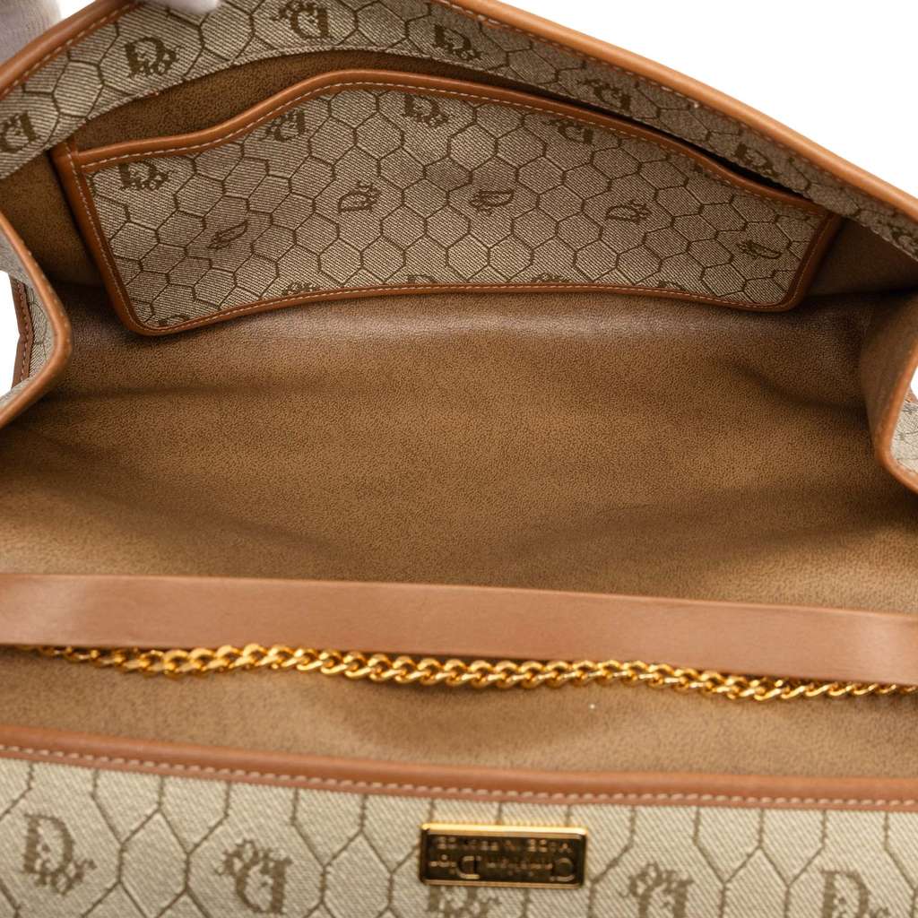Dior Honeycomb Coated Canvas Chain Shoulder Bag - 4