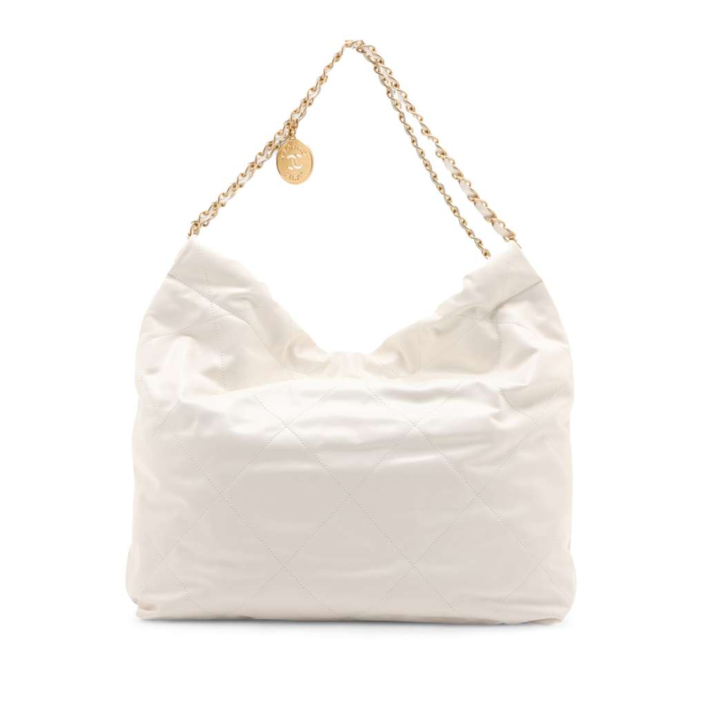 Chanel Large Shiny Calfskin 22 Hobo - 2