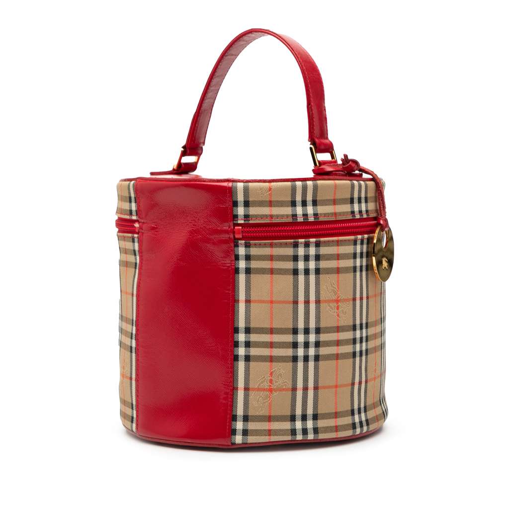 Burberry Haymarket Check Canvas Vanity Bag - 2