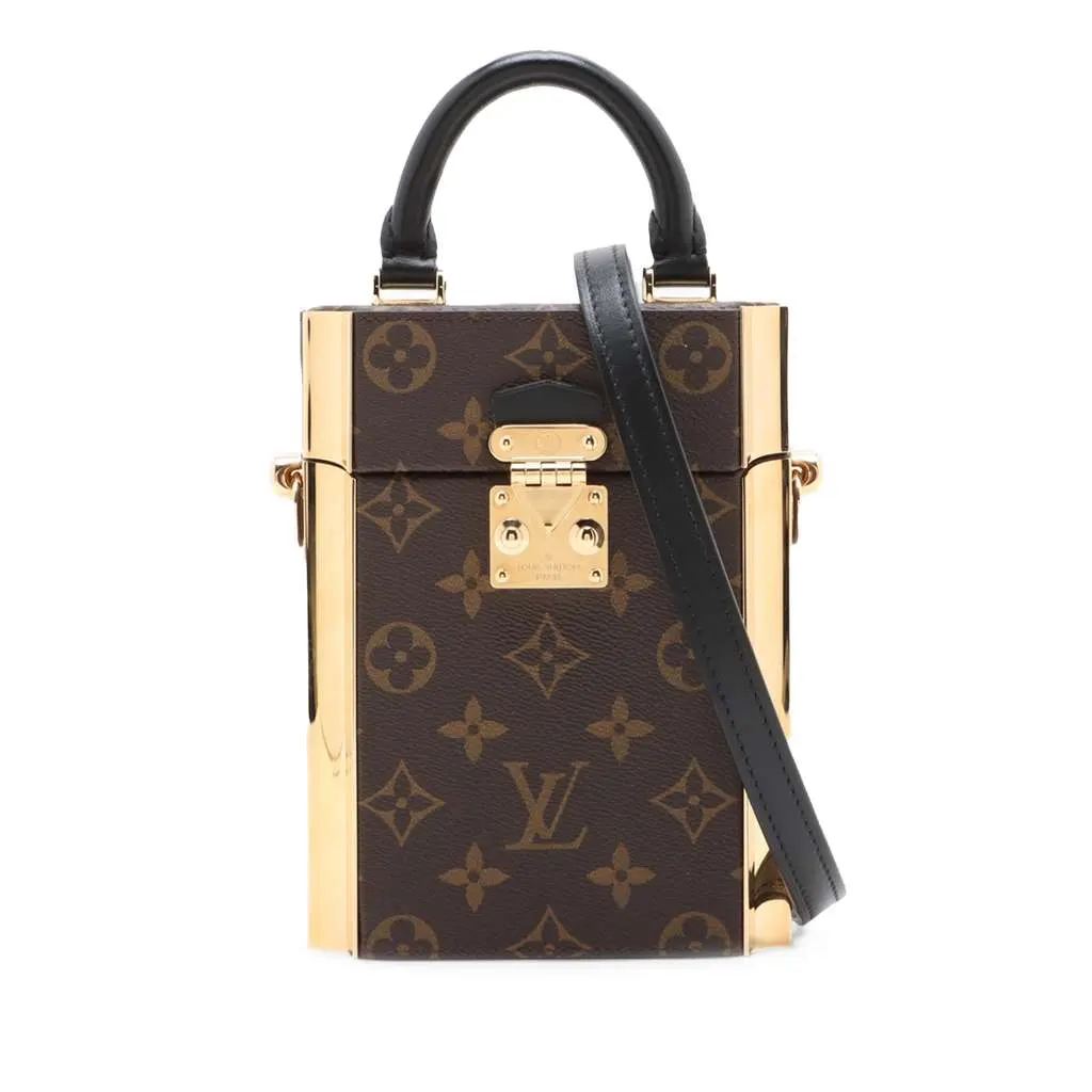 Louis Vuitton Monogram Camera Box Colonne Brown Good - Front View
