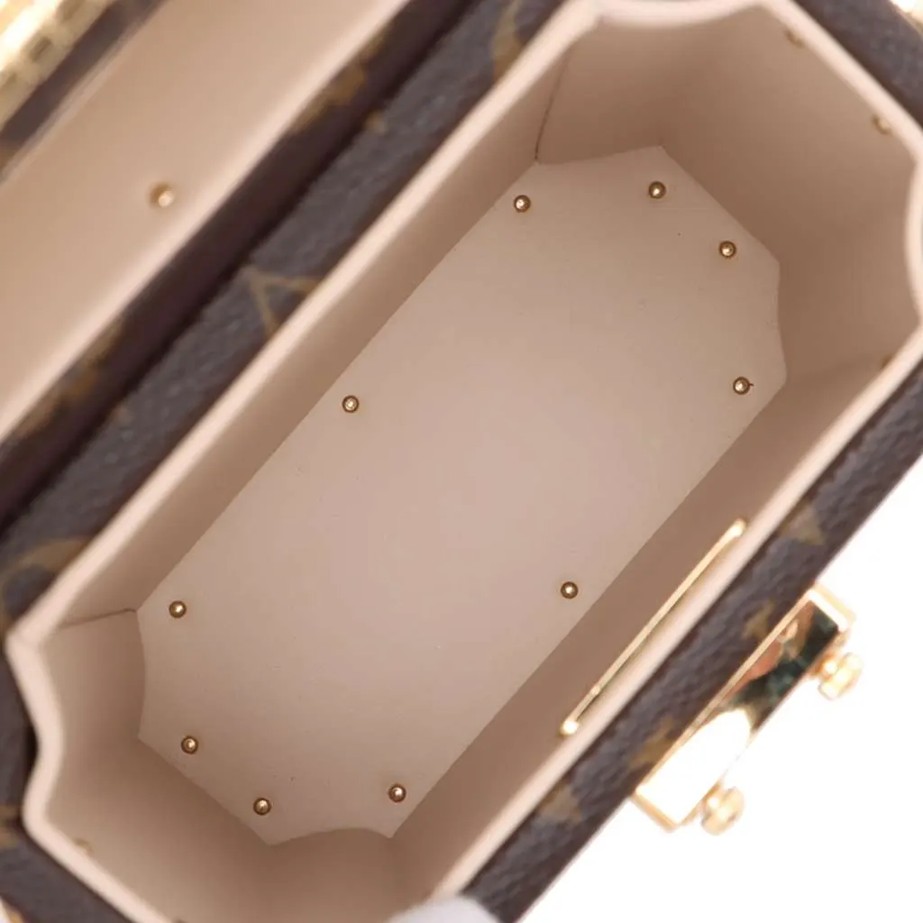 Louis Vuitton Monogram Camera Box Colonne Brown Good - Inside View