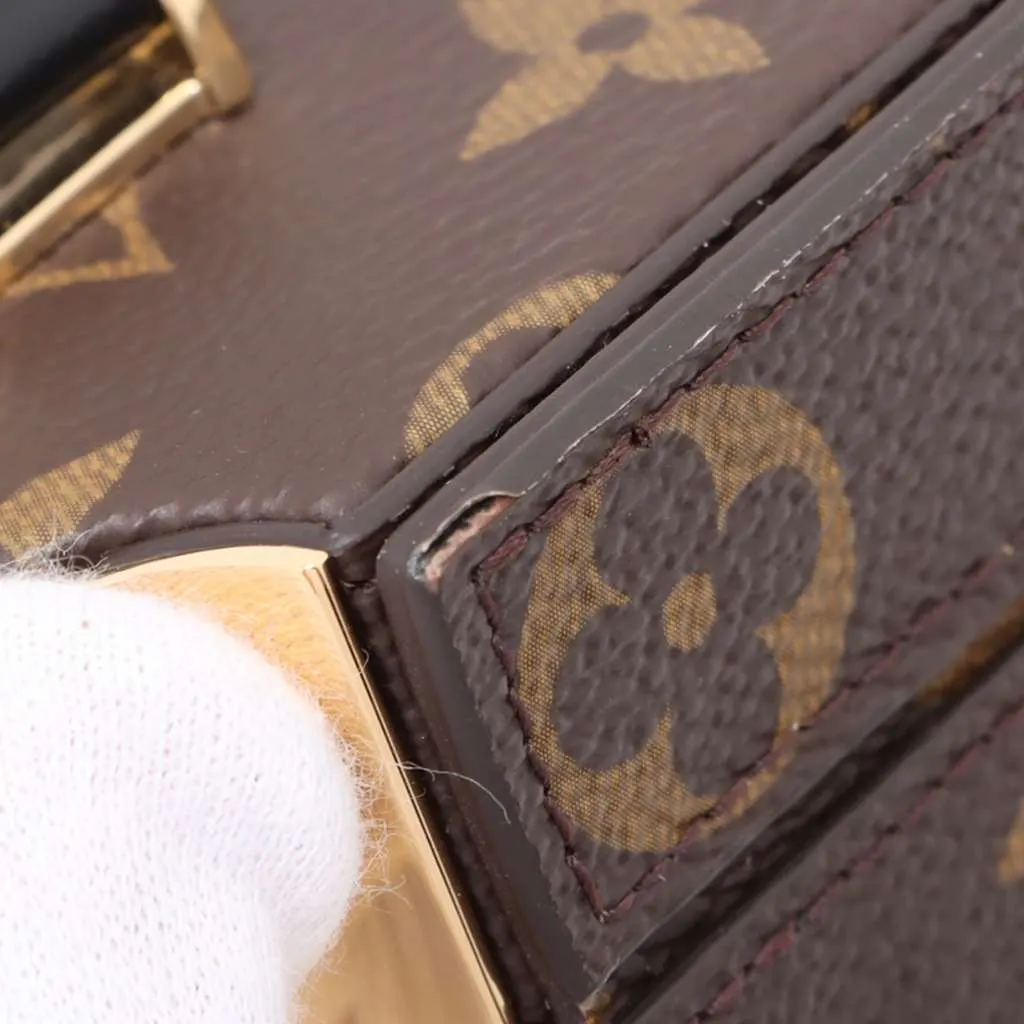 Louis Vuitton Monogram Camera Box Colonne Brown Good - Box View