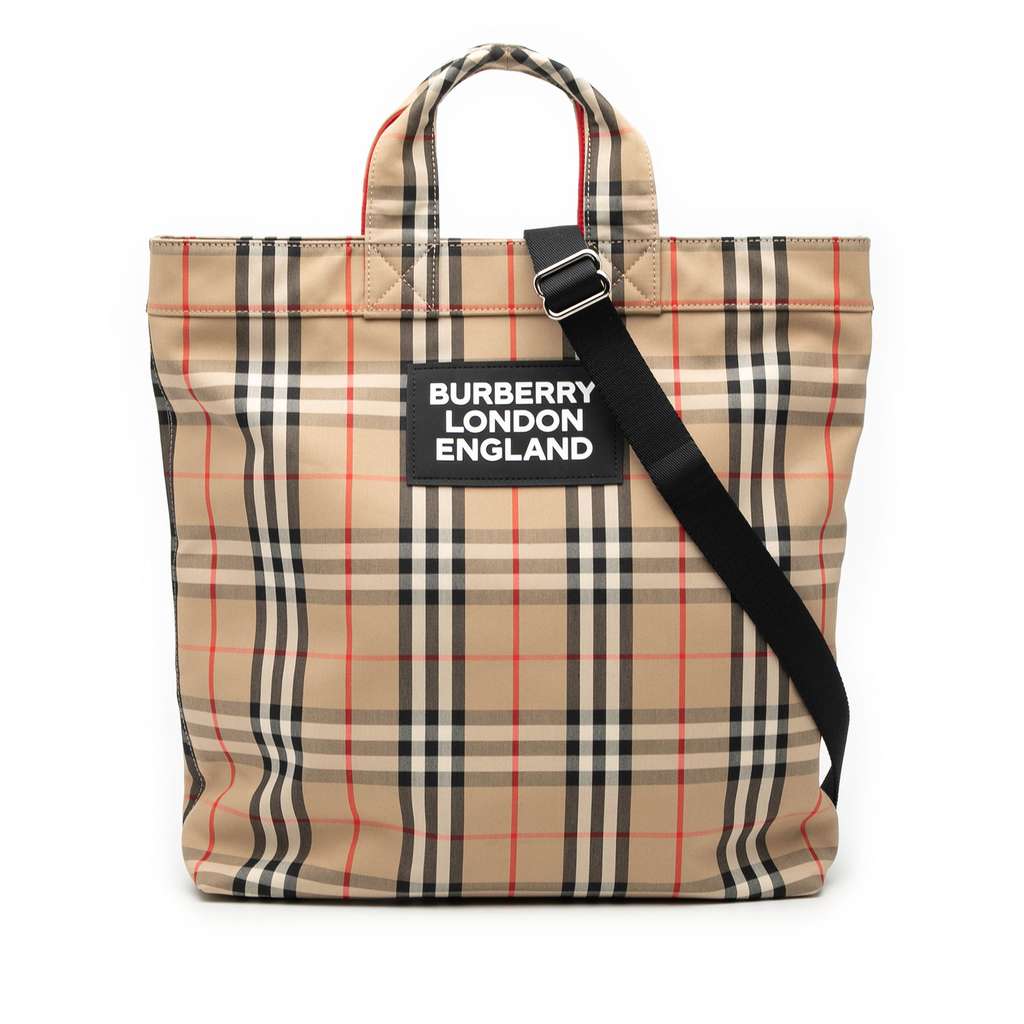 Burberry House Check Nylon Artie Satchel