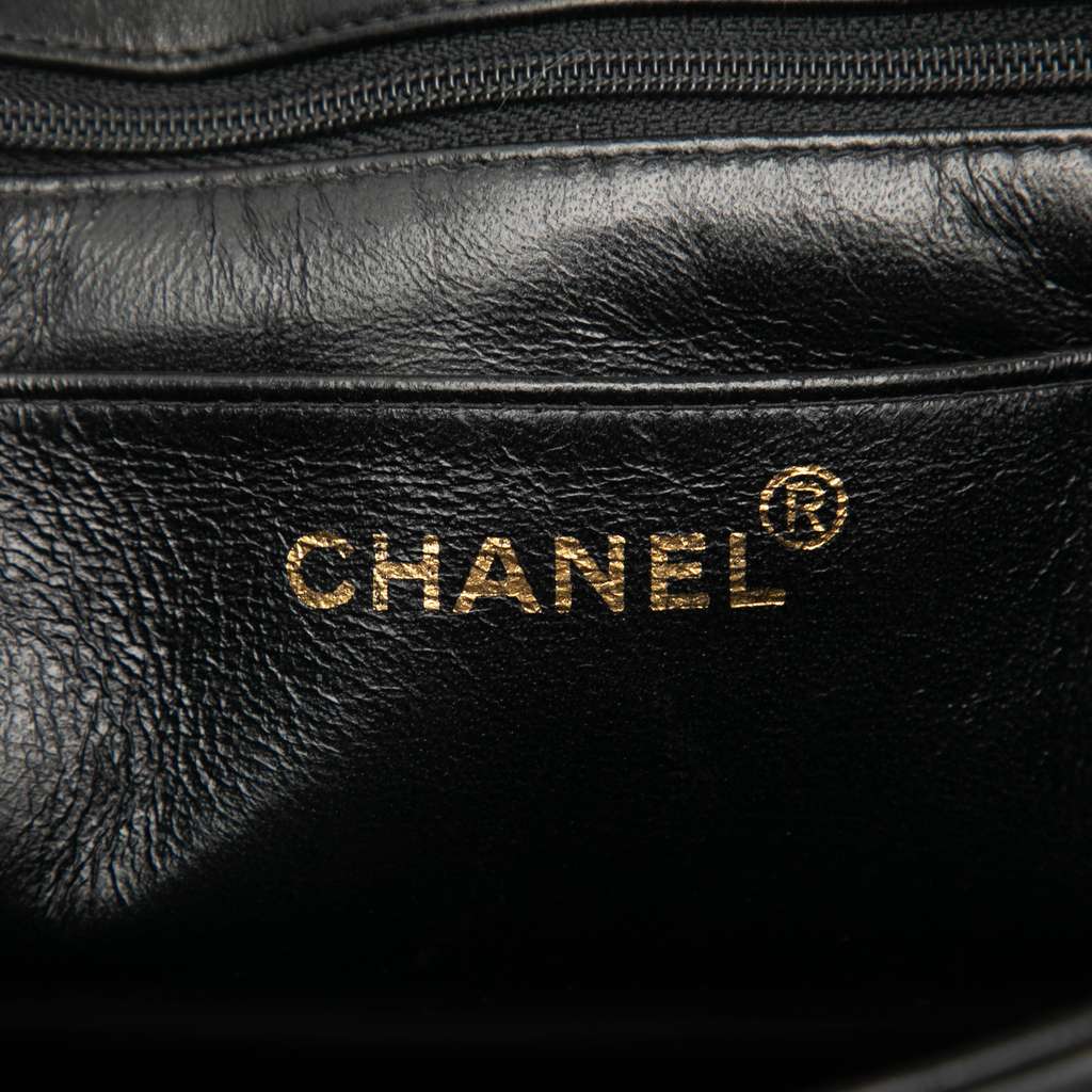 Chanel Small Square Lambskin Straight Single Flap - 5