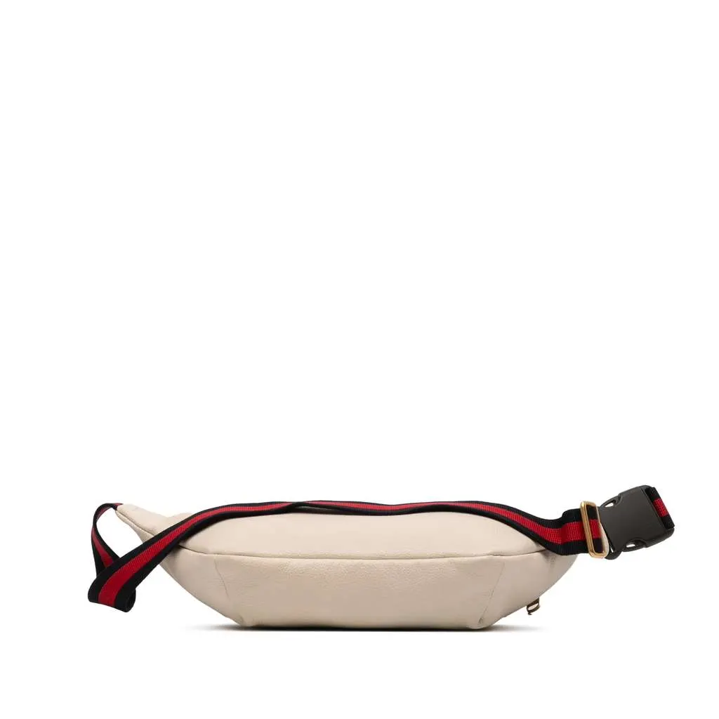 Gucci Leather Logo Belt Bag White Leather Very good - Inside View