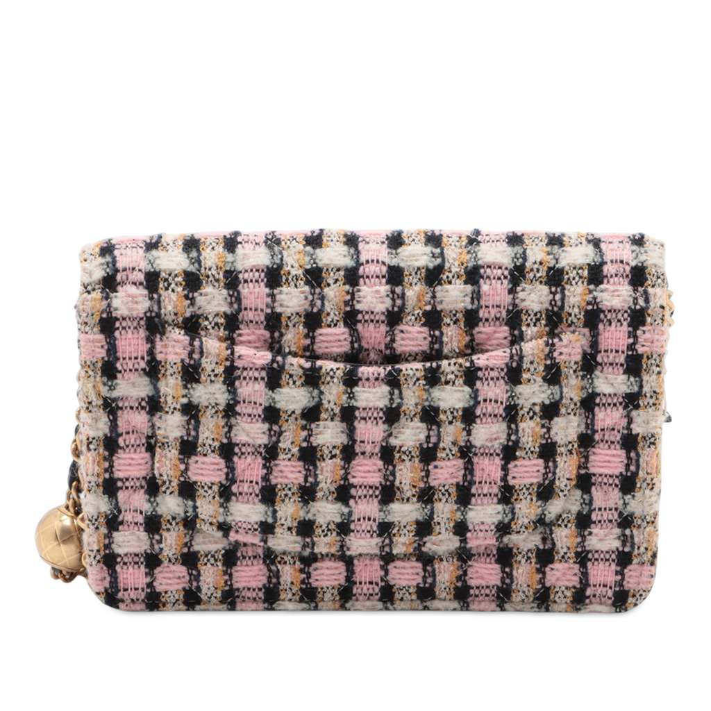 Chanel Quilted Tweed Pearl Crush Wallet on Chain - 2