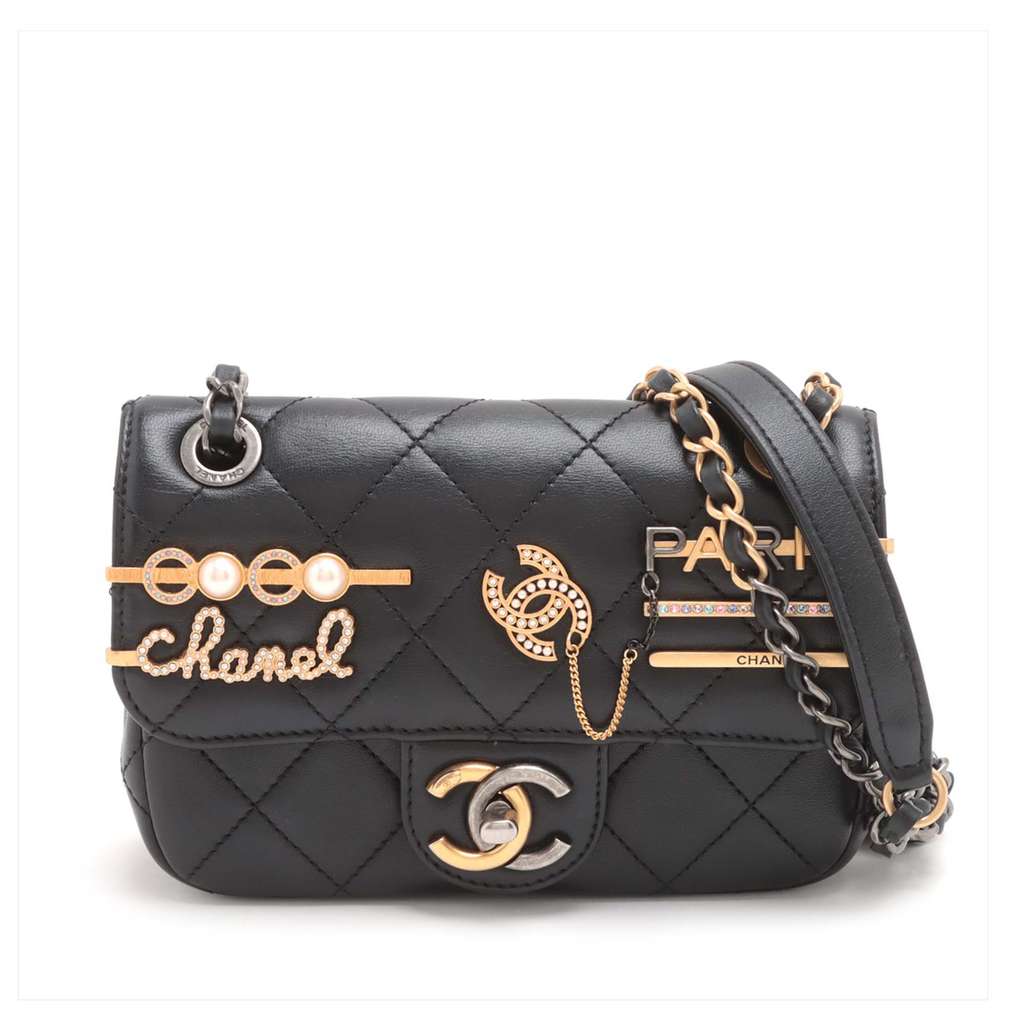 Chanel Mini Quilted Lambskin Coco Clips Flap