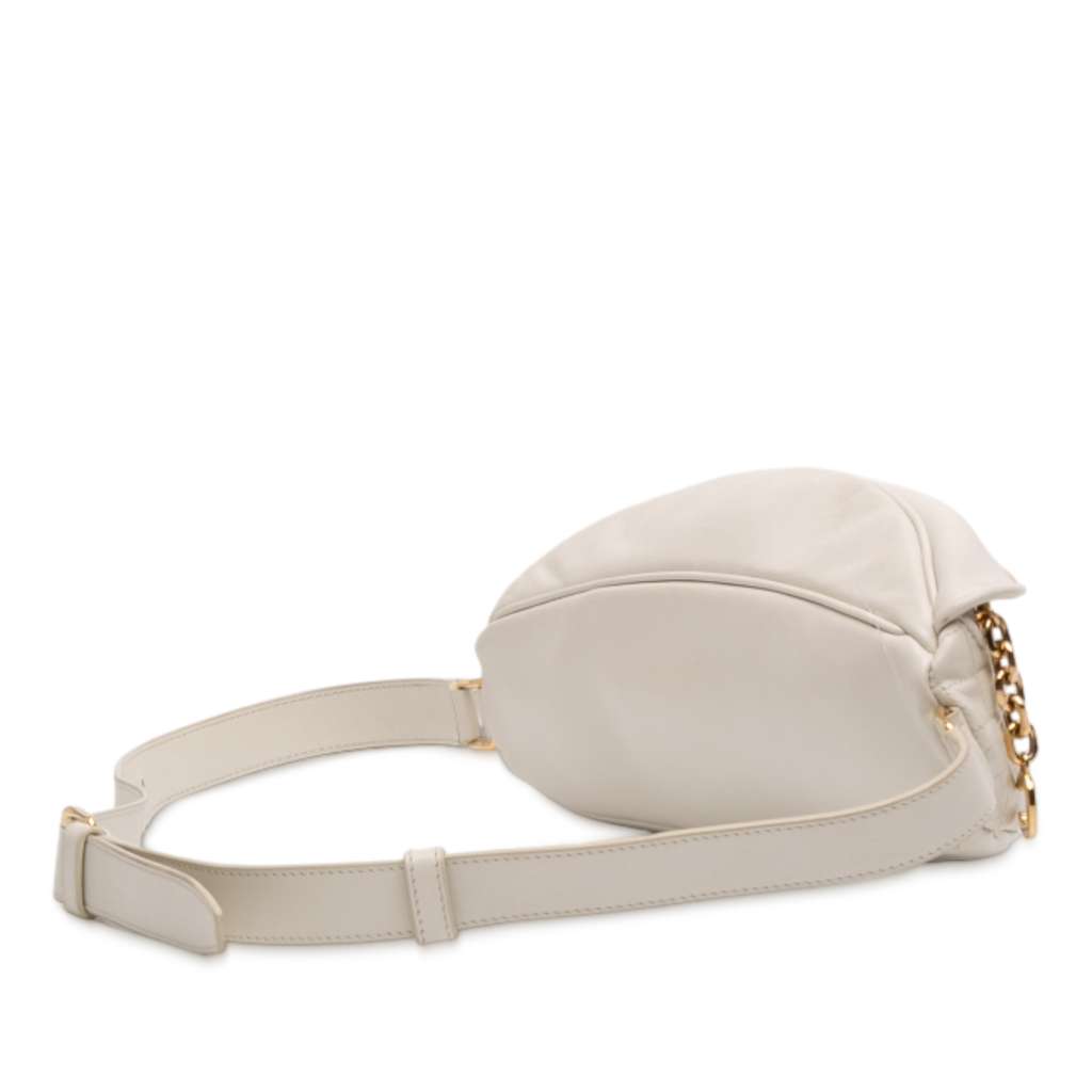 Celine Quilted Calfskin C Charm Belt Bag - 2