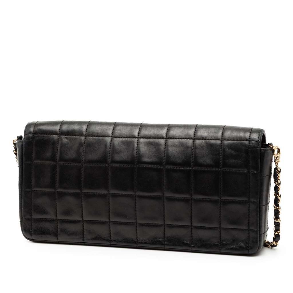Chanel CC Choco Bar Lambskin Turnlock East West Flap - 2