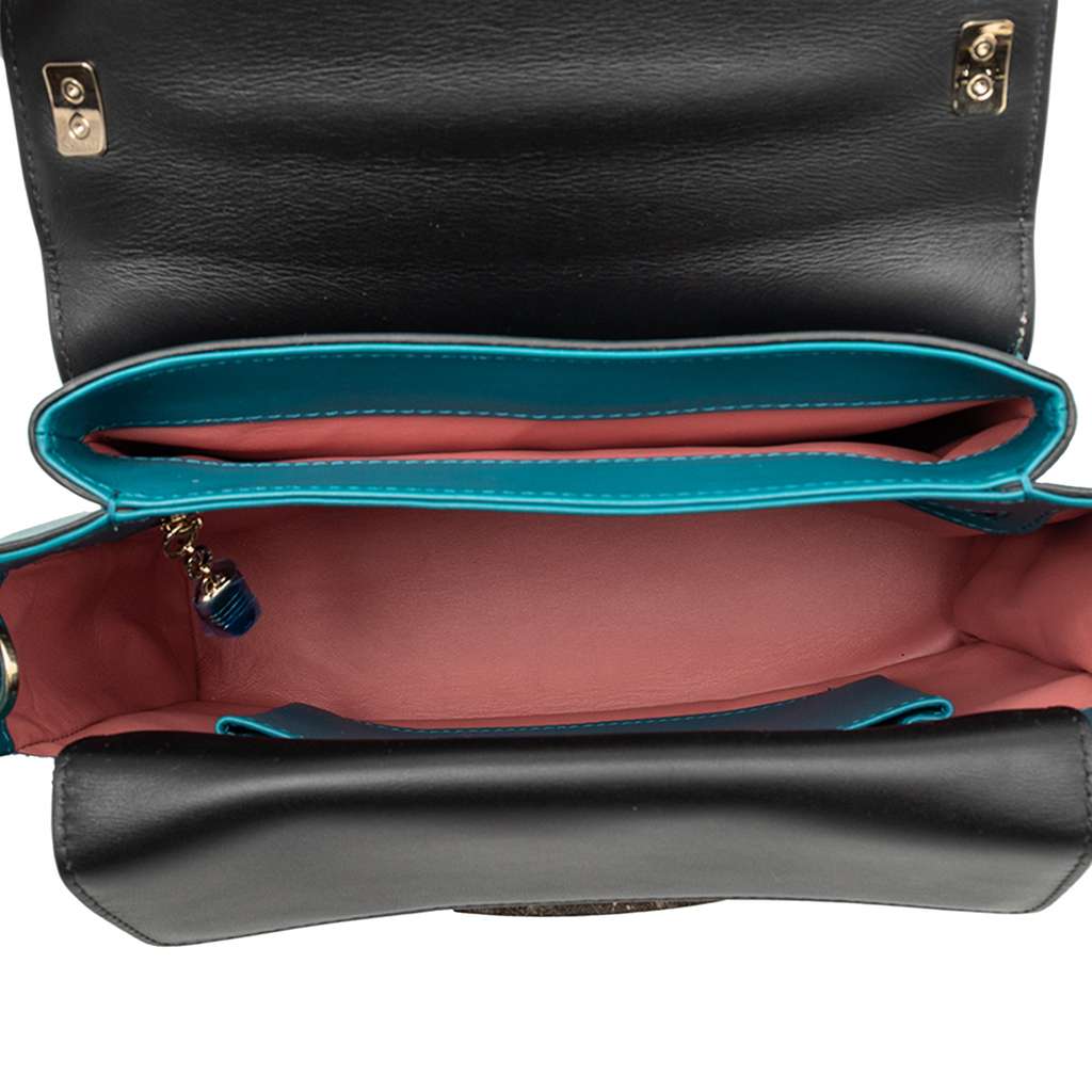 Bvlgari Leather Serpenti Viper Top Handle Bag - 4