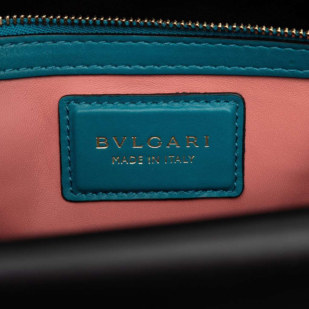 Bvlgari Leather Serpenti Viper Top Handle Bag - 5