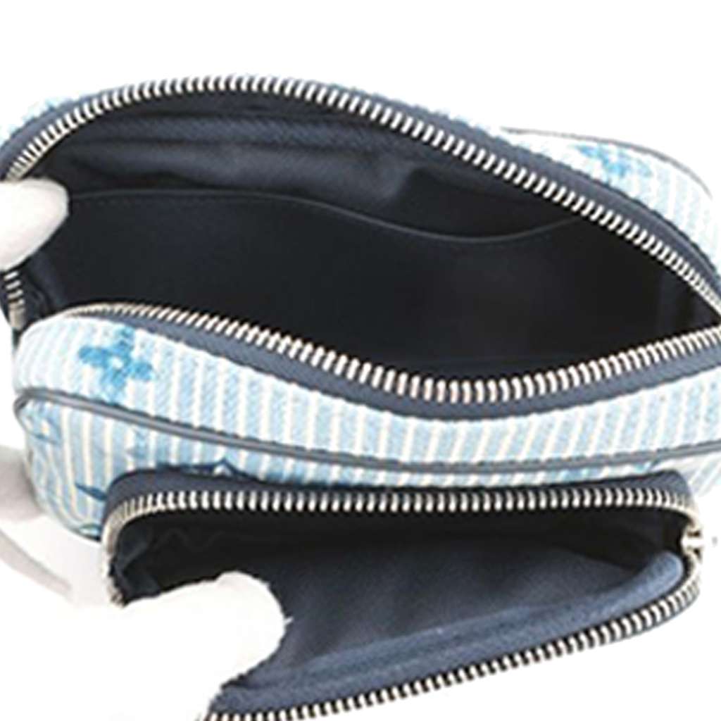 Louis Vuitton Monogram Denim Watercolor Hickory Stripes Outdoor Pouch - 4