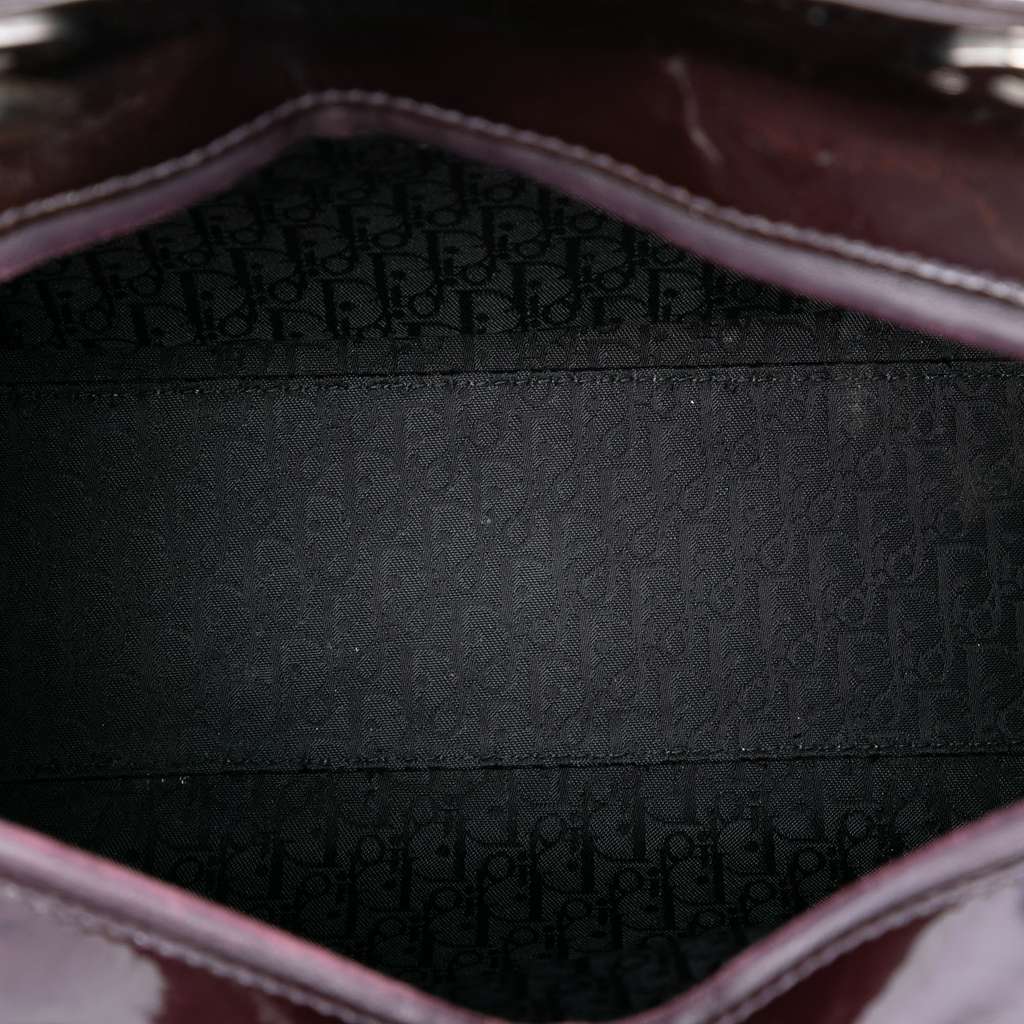 Dior Large Patent Cannage Lady Dior - 4