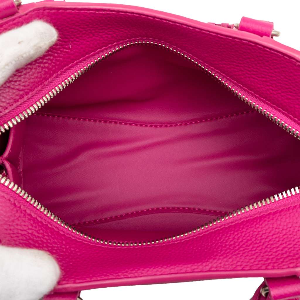 Balenciaga Mini Grained Calfskin Motocross Neo Classic City Satchel - 4