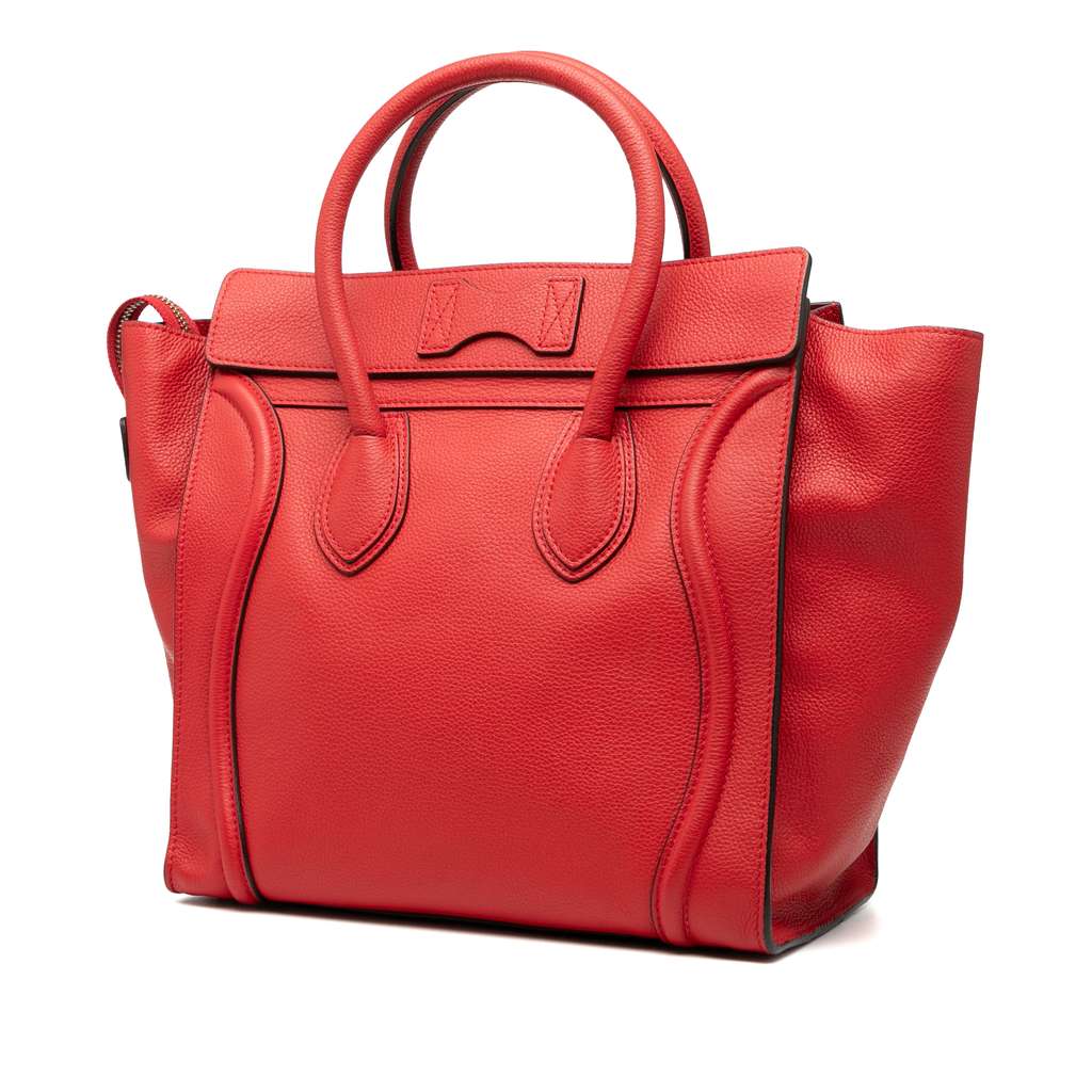 Celine Mini Leather Luggage Tote - 2