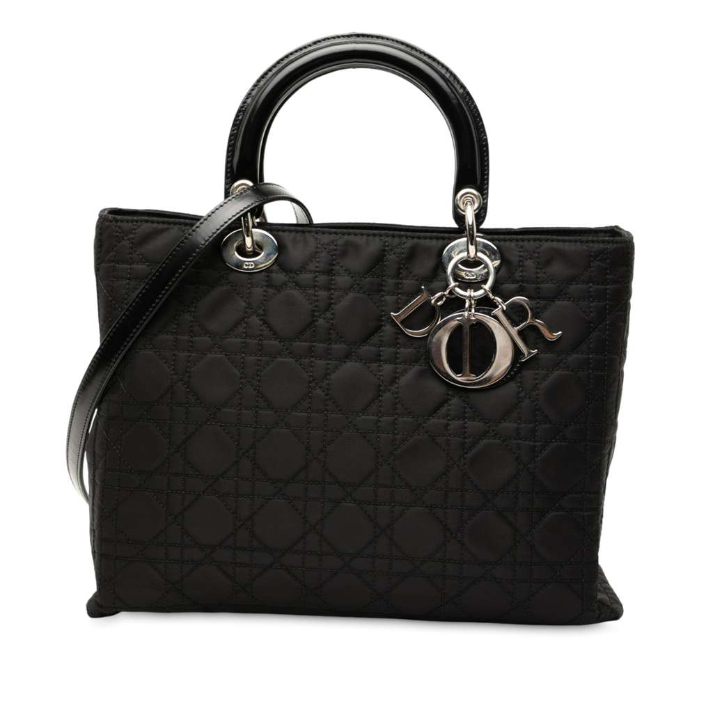 Dior Large Nylon Cannage Lady Dior
