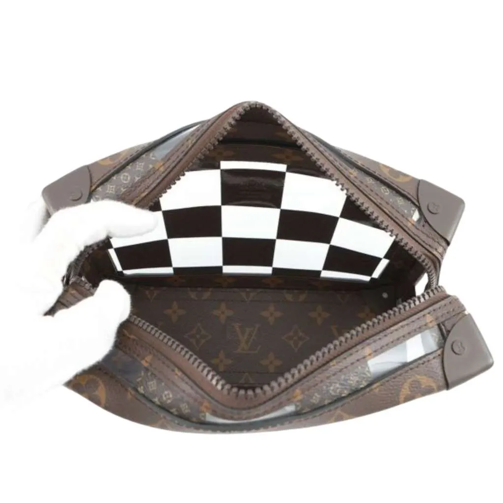 Louis Vuitton Monogram Chess Soft Trunk Brown Very good - Model View