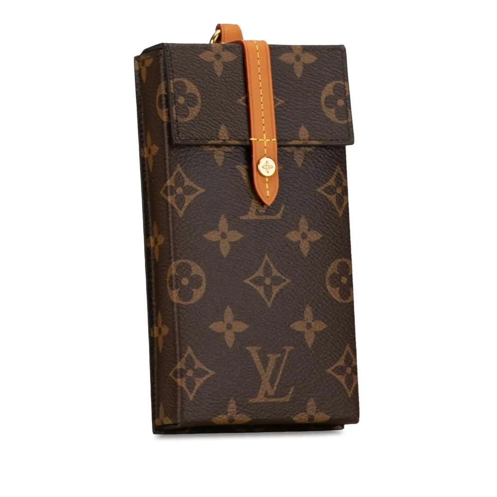 Louis Vuitton Monogram Box Phone Case Brown Canvas Good - Back View