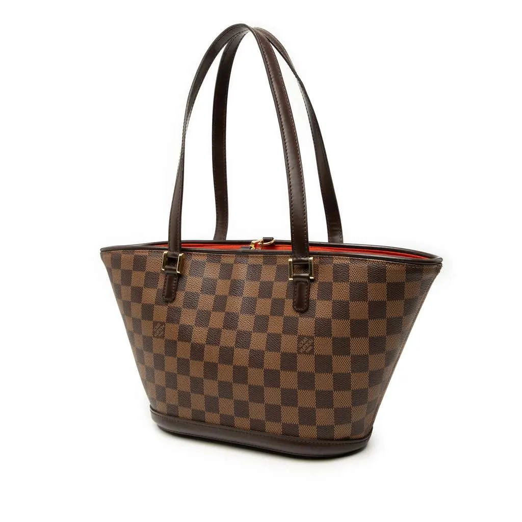 Louis Vuitton Damier Ebene Manosque PM Brown Very good - Back View