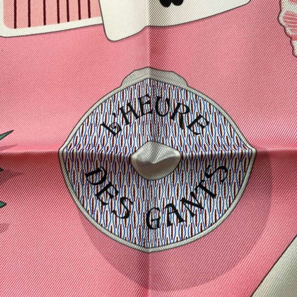 Hermès L Heure des Gants Silk Scarf 90 - 2