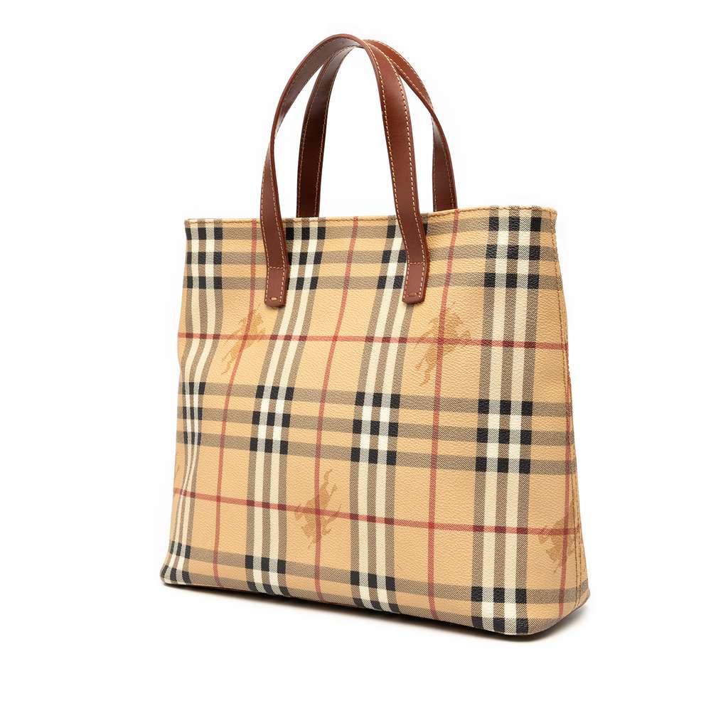 Burberry Haymarket Check Coated Canvas Tote - 2