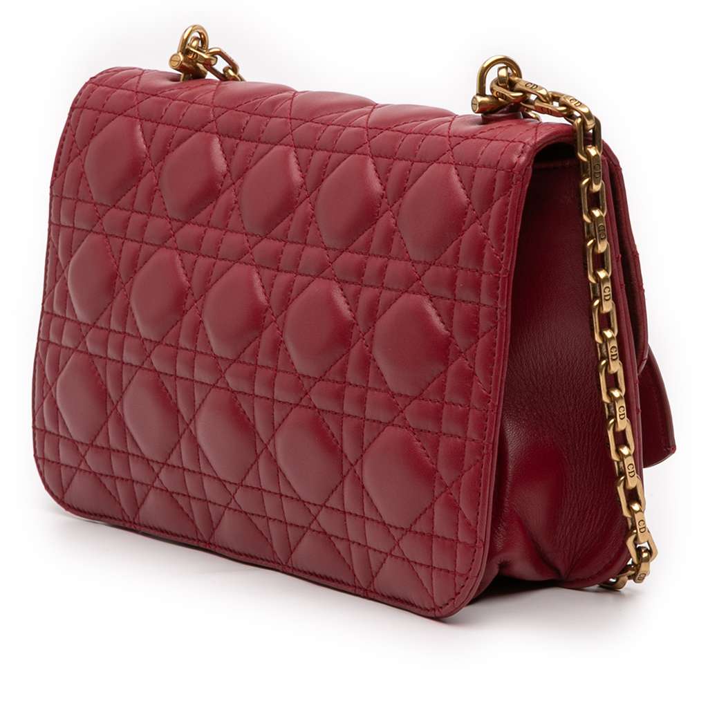 Dior Medium Lambskin Cannage DiorAddict Flap - 2