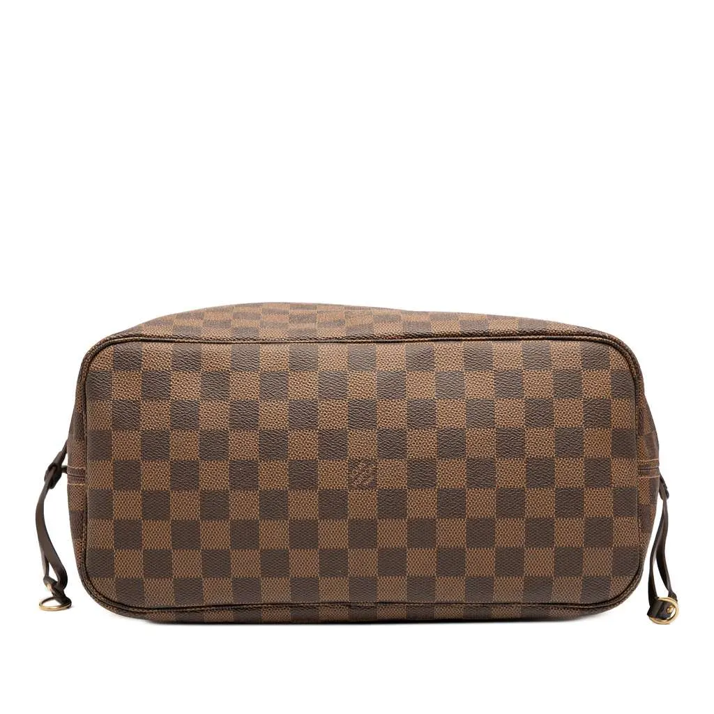 Louis Vuitton Damier Ebene Neverfull MM Brown Good - Inside View