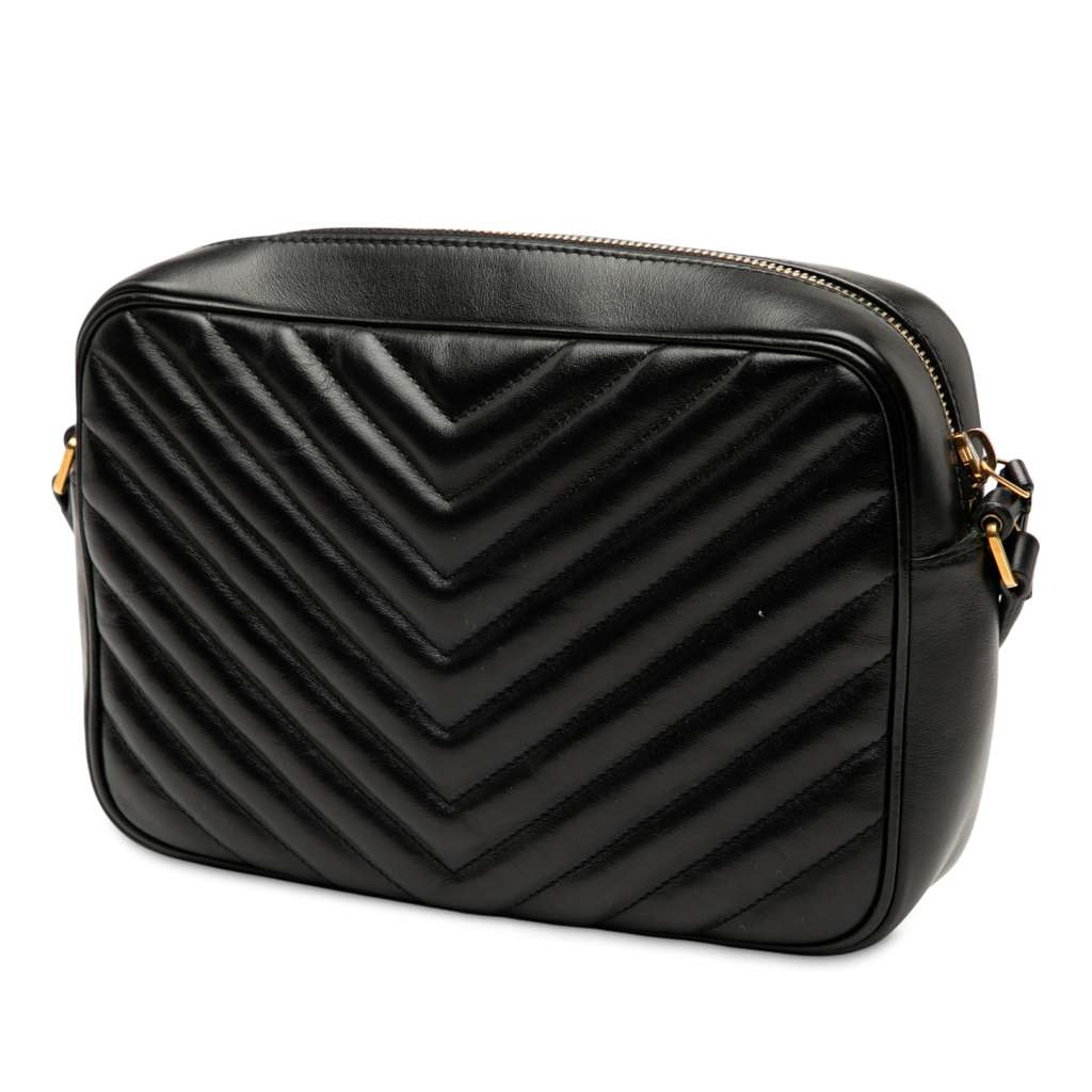 Saint Laurent Matelasse Leather Monogram Lou Camera Bag - 2