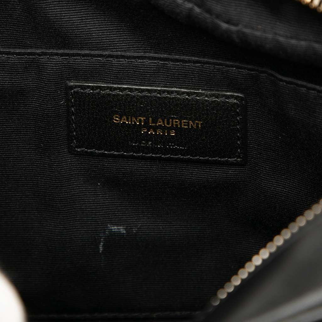 Saint Laurent Matelasse Leather Monogram Lou Camera Bag - 5