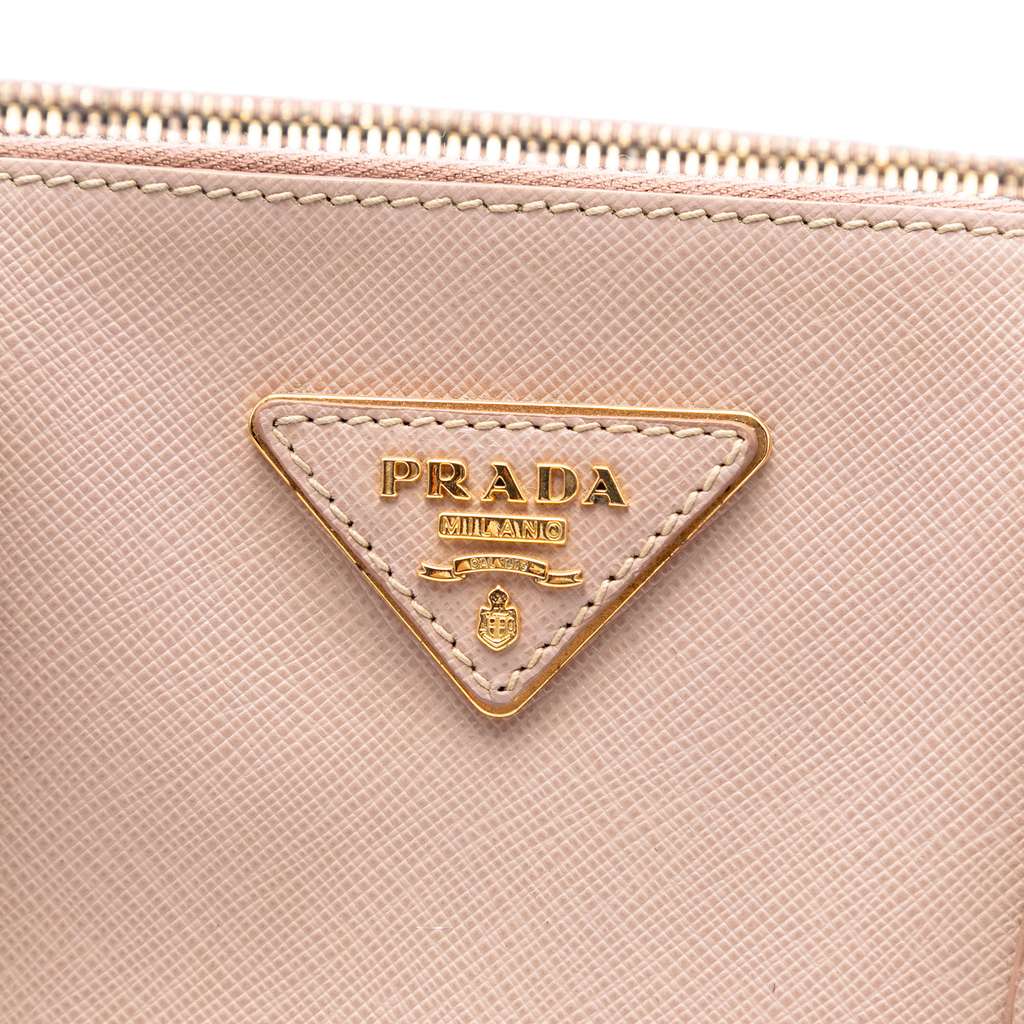 Prada Medium Saffiano Lux Galleria Double Zip Satchel - 5
