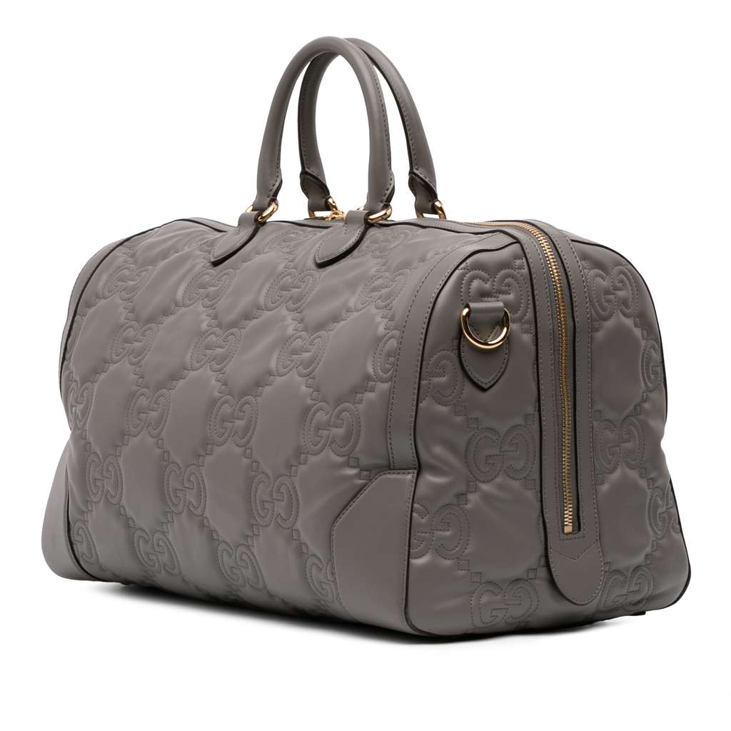 Gucci Medium GG Matelasse Leather Duffle Bag - 2