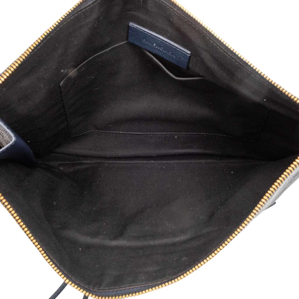 Balenciaga Chevre Motocross Classic Metallic Edge Clutch - 4