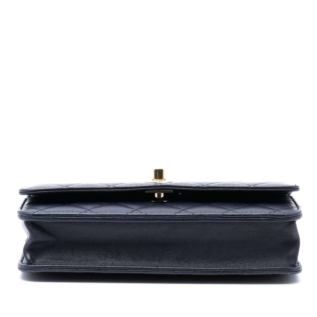 Chanel Lambskin Trendy CC Wallet On Chain - 3