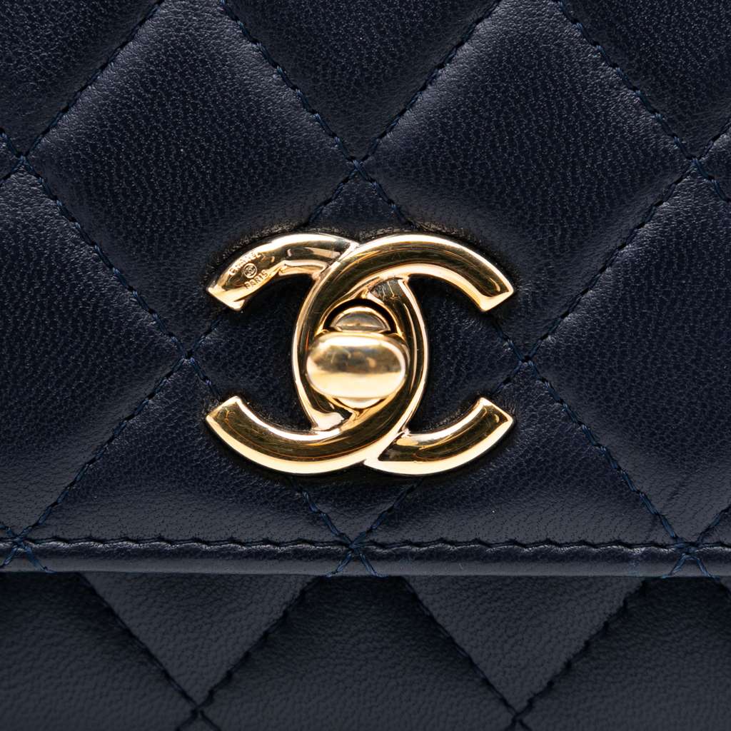 Chanel Lambskin Trendy CC Wallet On Chain - 5