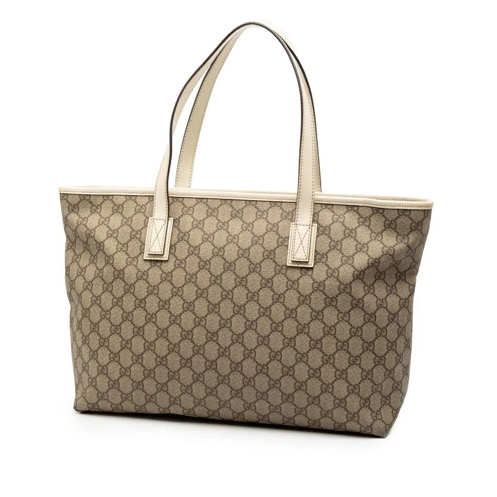 Gucci GG Supreme Joy Tote Brown Canvas Good - Back View