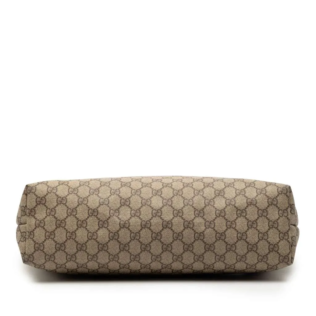 Gucci GG Supreme Joy Tote Brown Canvas Good - Inside View