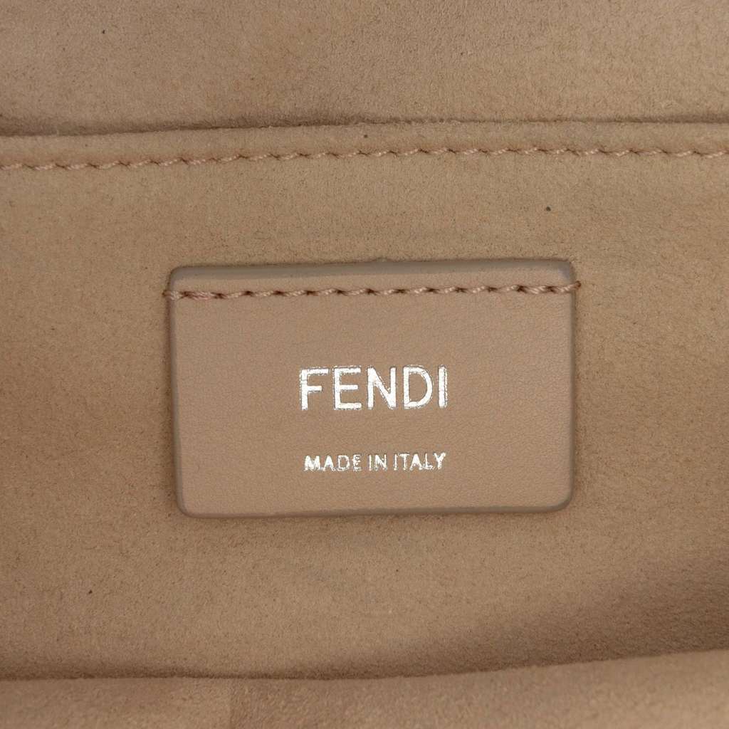 Fendi Medium Scalloped Leather Studded Kan I Satchel - 5