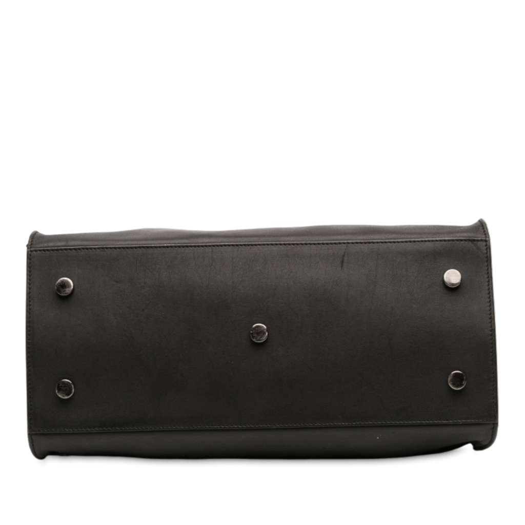 Saint Laurent Small Leather Monogram Cabas Satchel - 3