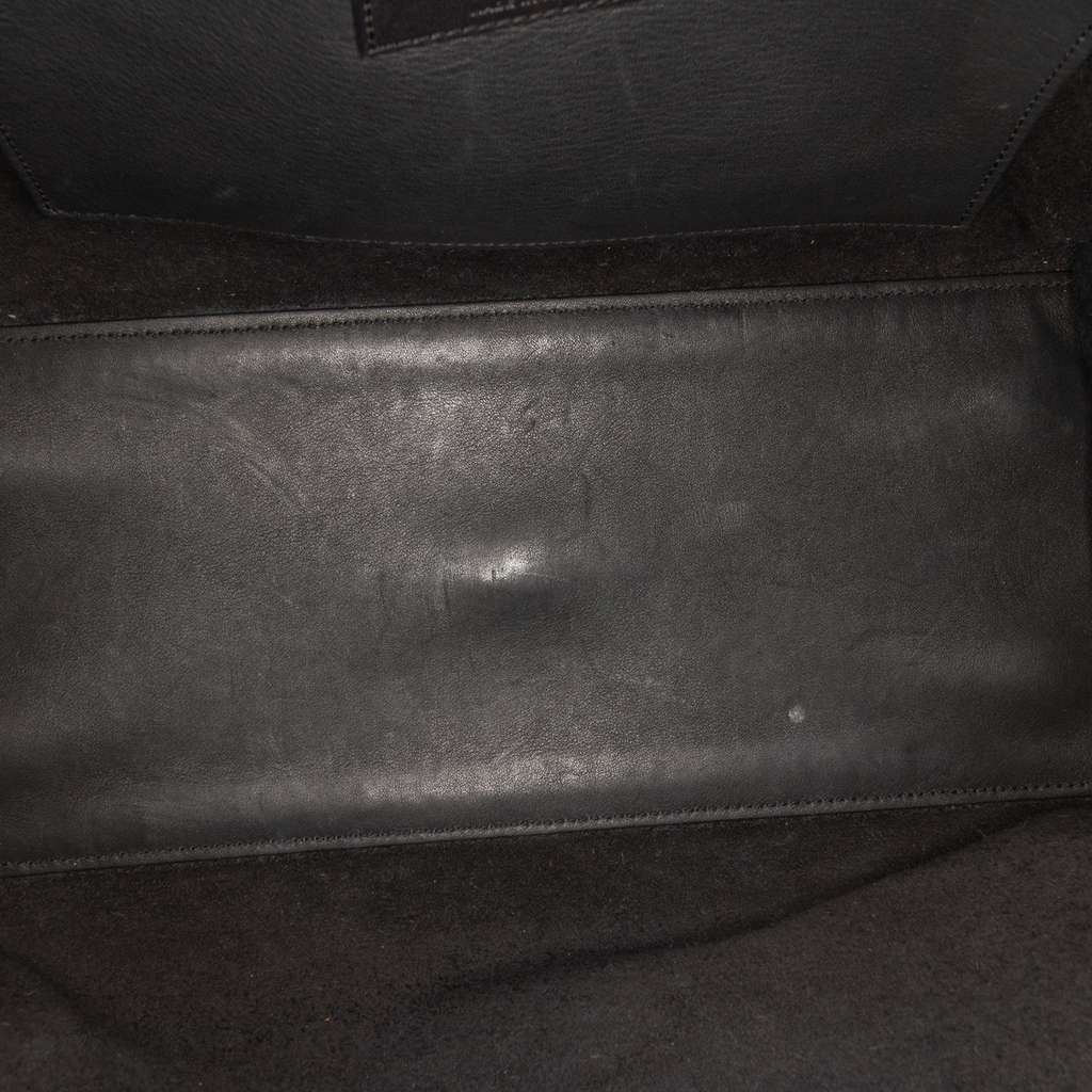 Saint Laurent Small Leather Monogram Cabas Satchel - 4