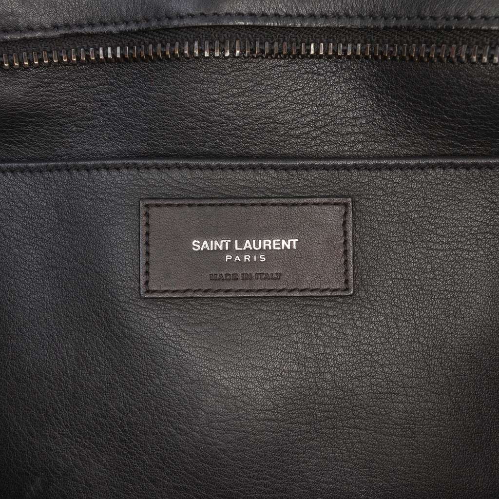 Saint Laurent Small Leather Monogram Cabas Satchel - 5