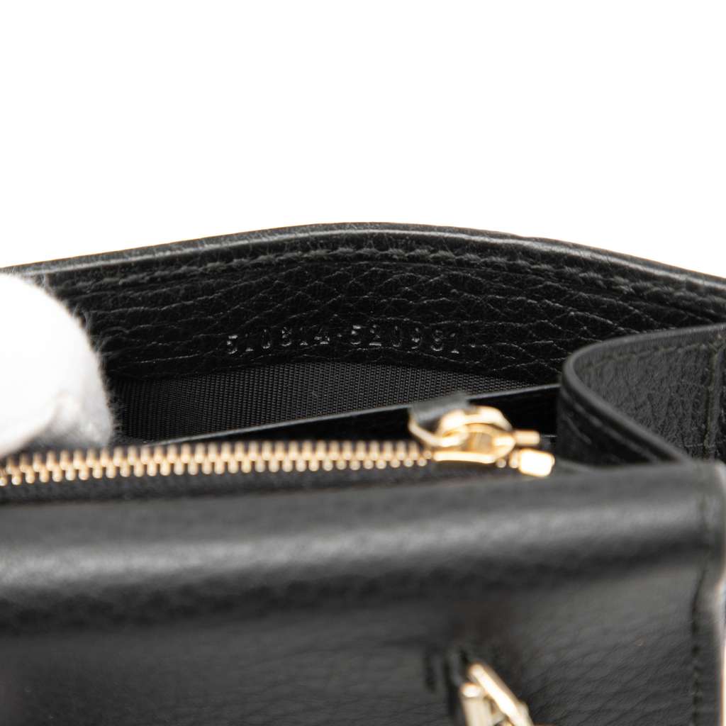 Gucci Leather Interlocking G Dollar Wallet on Chain - 5