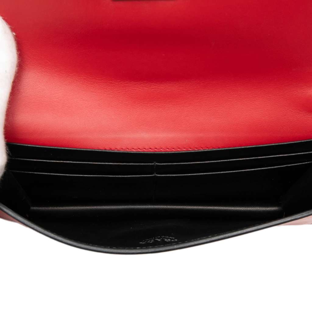 Prada City Calfskin Studded Elektra Clutch with Chain - 4