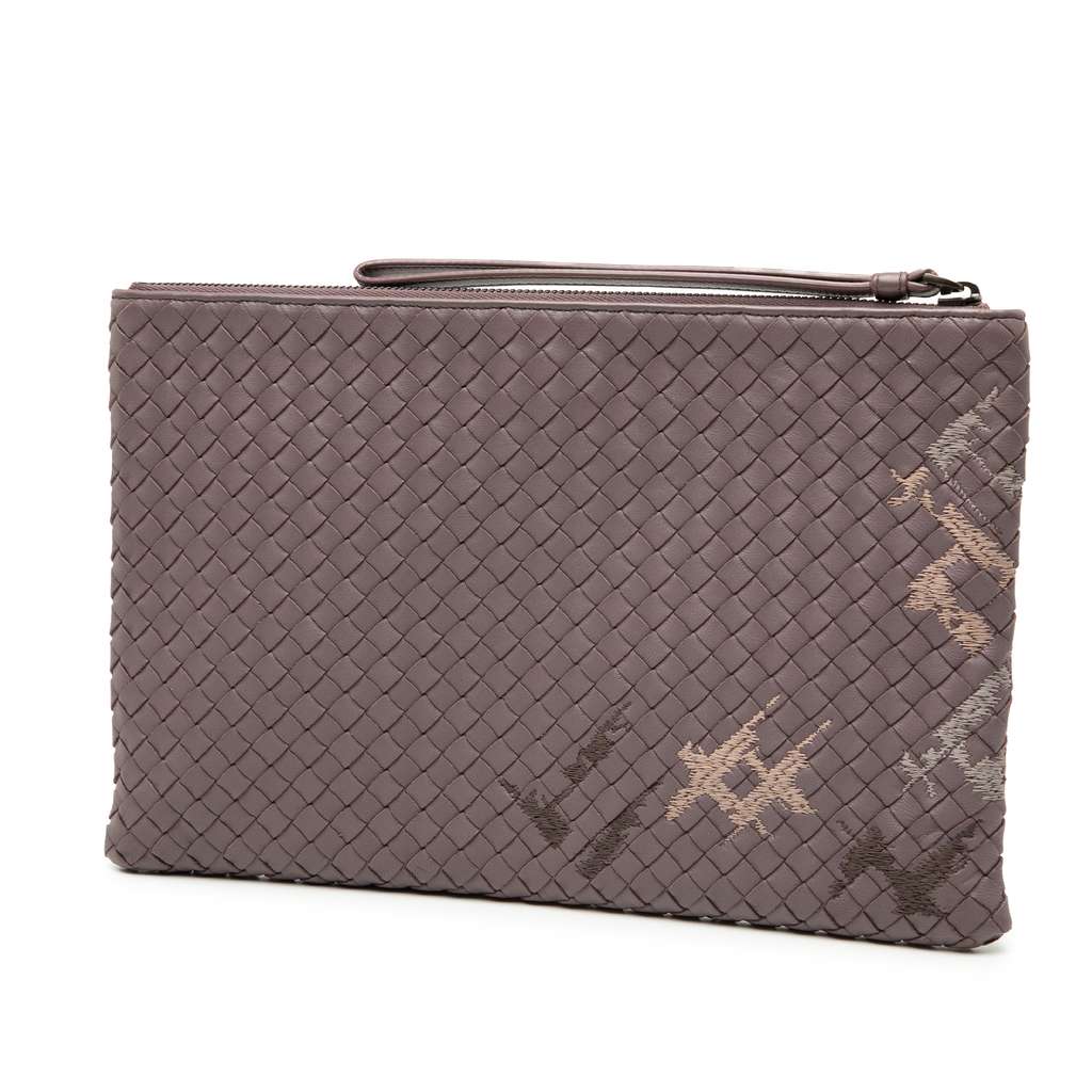 Bottega Veneta Nappa Intrecciato Stitched Clutch - 2