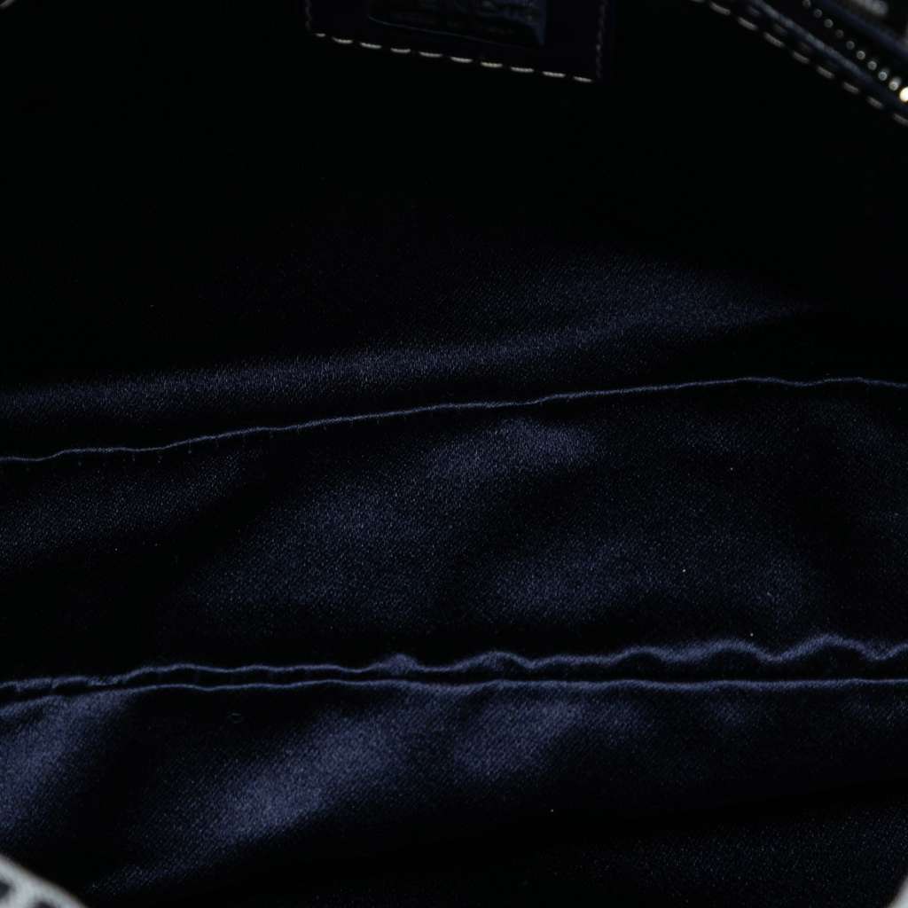 Fendi Zucchino Canvas Double Flap Shoulder Bag - 4