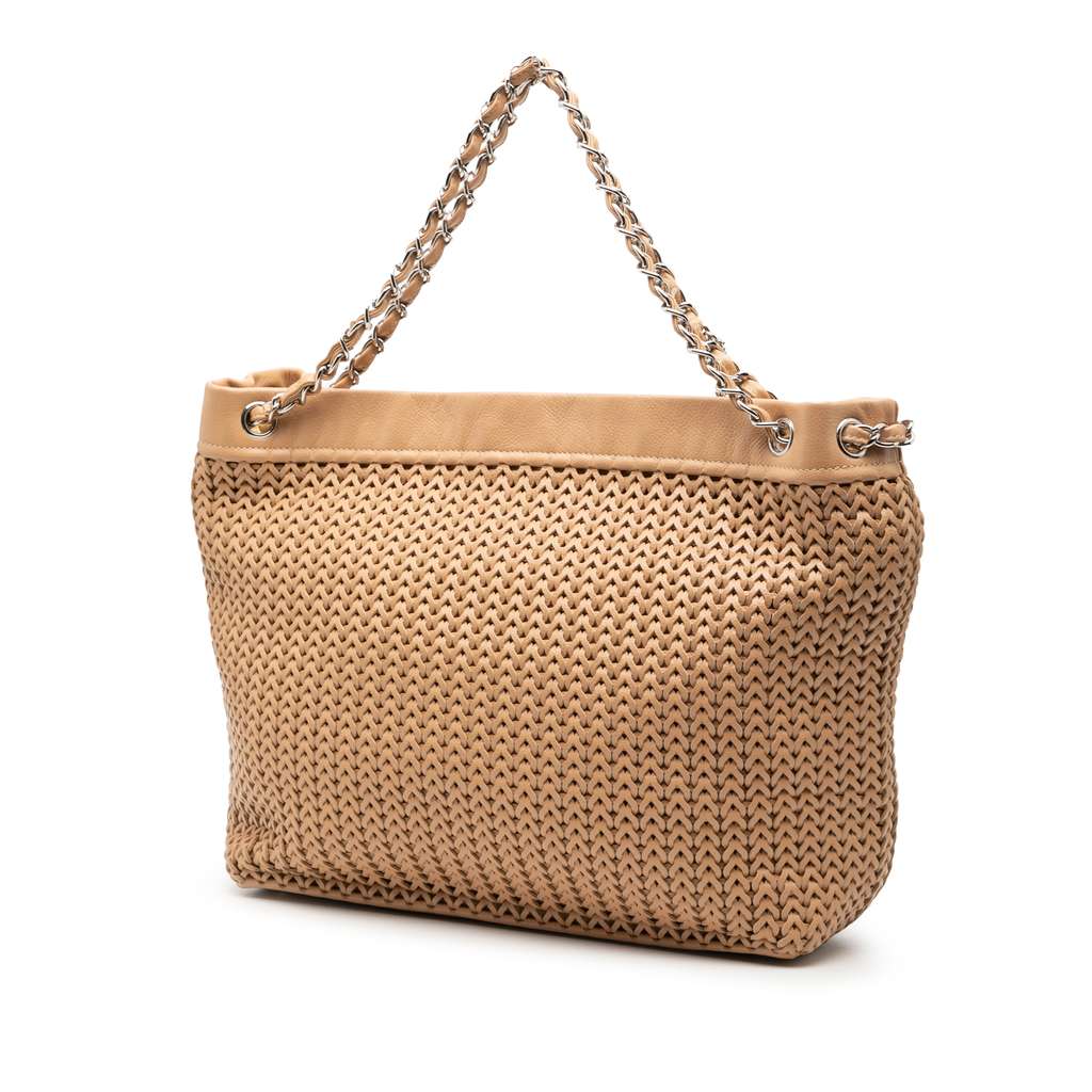 Chanel Woven Caviar CC Charm Tote - 2