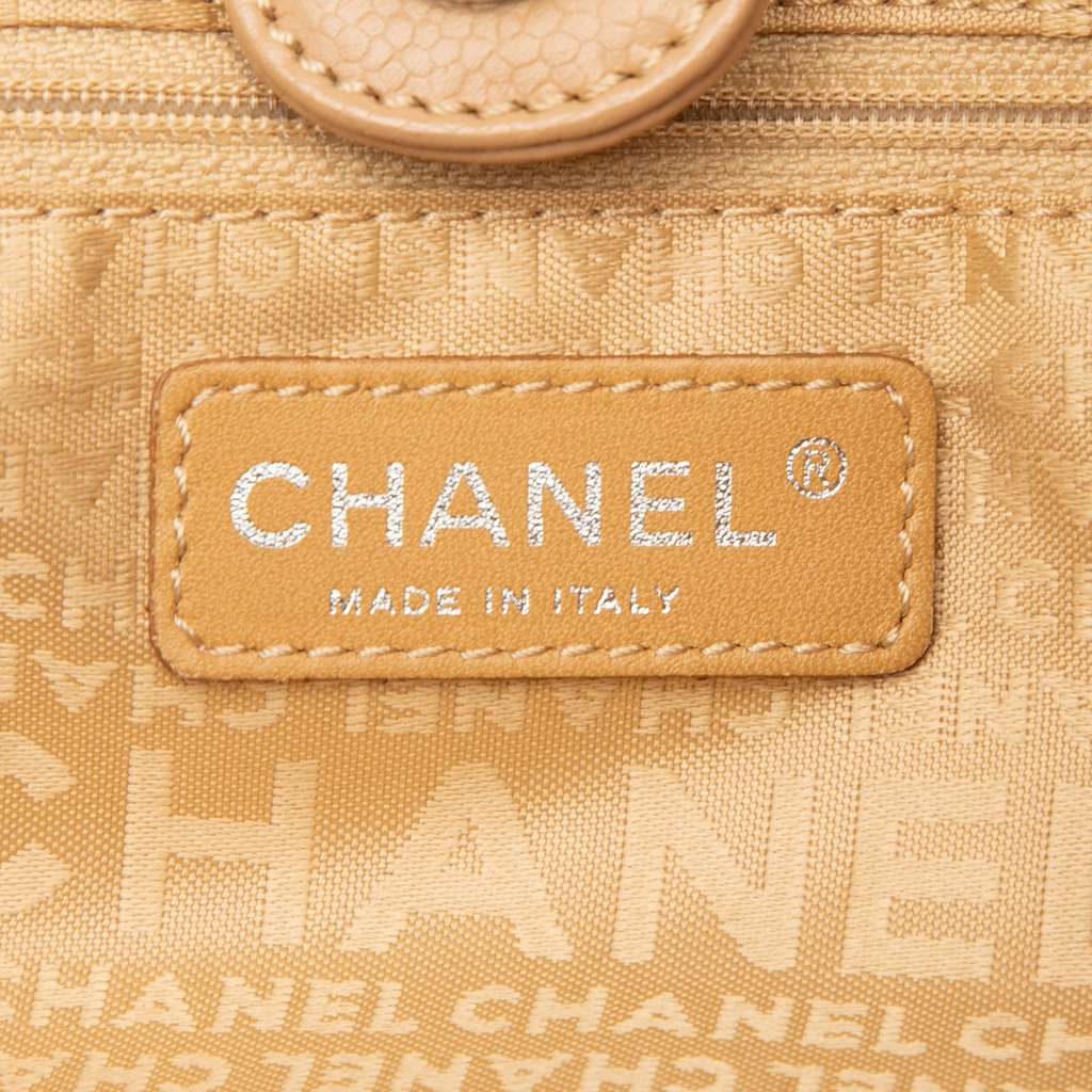 Chanel Woven Caviar CC Charm Tote - 5