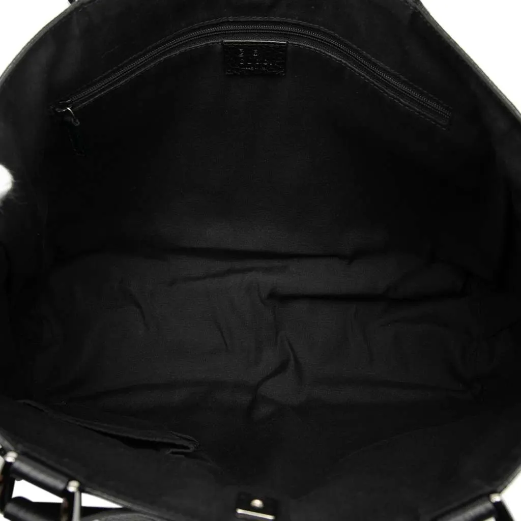 Gucci GG Nylon Abbey D Ring Pocket Tote Black Very good - Model View