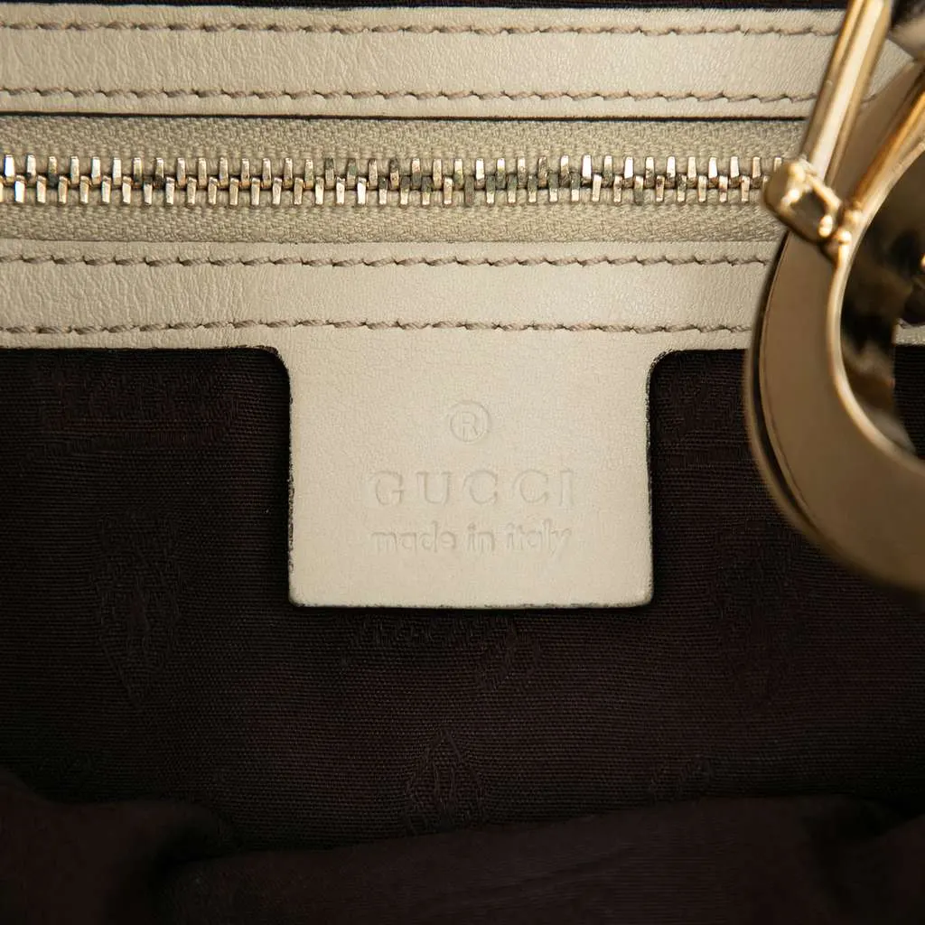 Gucci Guccissima Charlotte Crossbody White Leather Good - Box View